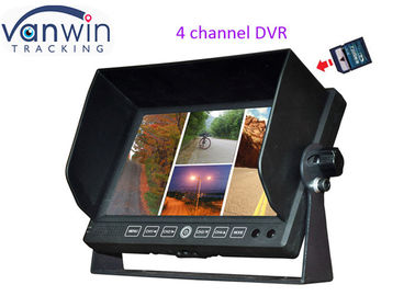 L'automobile 7 misura l'immagine in pollici del quadrato della registrazione del monitor DVR di 4CH TFT LCD con supporto 32G