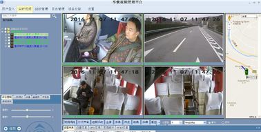 La videosorveglianza DVR del CCTV dell'automobile DVR HDD 3G di RS232 720P ha fissato il sistema