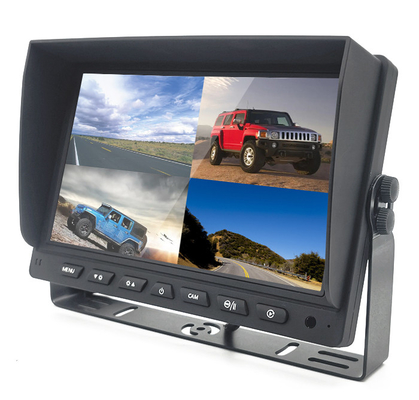 4 schermo diviso resistente del monitor dell'automobile del canale DVR AHD TFT per il camion Van Bus