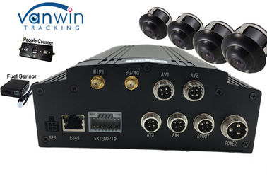 TRASPORTI il registratore del G-sensore GPS WIFI 3G 4CH HDD del sistema MDVR del CCTV/carta di deviazione standard per l'automobile