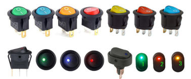 Diversi accessori di colore DVR, controllo di accensione del commutatore rotondo del cavicchio LED dell'attuatore del camion dell'automobile