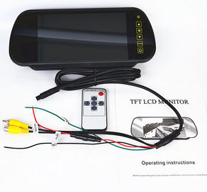 Monitor a 7 pollici dello specchio del monitor di TFT LCD di retrovisione dell'automobile del parabrezza con 2 video input