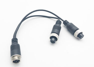 Gli accessori del filo di rame M12 DVR si raddoppiano una femmina di 4 Pin al connettore maschio/adattatore
