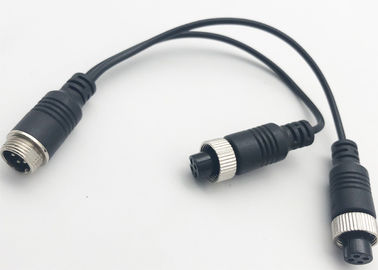 Gli accessori del filo di rame M12 DVR si raddoppiano una femmina di 4 Pin al connettore maschio/adattatore