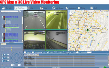 Inseguimento di GPS dell'automobile di Digital della macchina fotografica del sistema 4 del contatore del passeggero del bus della macchina fotografica DVR del veicolo di HDD 3G
