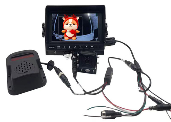 1080P HD BSD Blind Spot Detection Aid AI Camera Sound e allarme luminoso con monitor da 7 pollici
