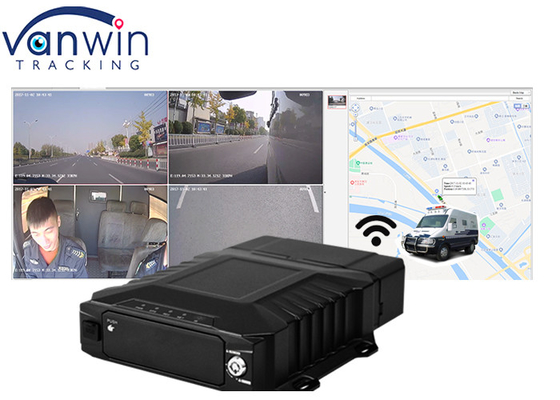 1080P4CH 3G 4G Wifi H.265 Armored truck fleet tracking 4 Channel Mobile DVR