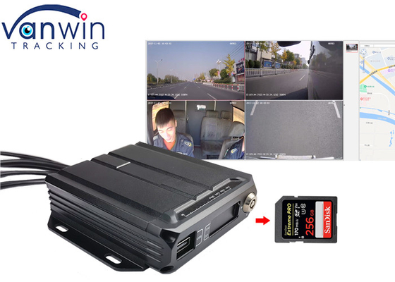 1080P AHD 4ch 3g 4g GPS SD Card Mobile DVR Per taxi Cab Mini Bus Flotte