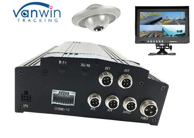 videoregistratore digitale di base dell'automobile della scatola nera di 4CH HDD GPS, carta di deviazione standard del cellulare DVR del veicolo