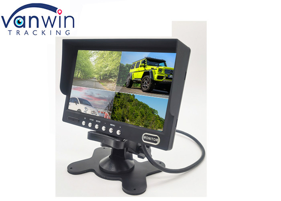 Esposizione LCD 4ch/4 spaccature dell'automobile della fotocamera grande formato posteriore a 7 pollici del monitor per il camion rv