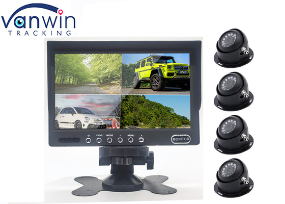Esposizione LCD 4ch/4 spaccature dell'automobile della fotocamera grande formato posteriore a 7 pollici del monitor per il camion rv