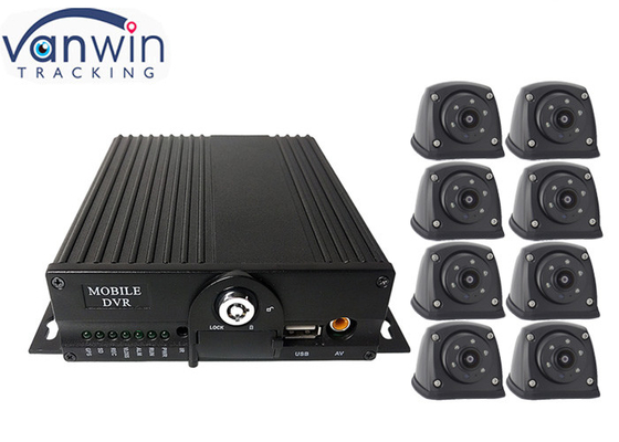registratore automobilistico di 8ch Linux DVR con il sensore di G dell'allarme dell'uscita di HDMI