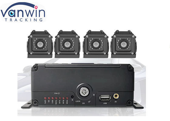 4 canali HDD dvr mobile Live Video Streaming Sistema di monitoraggio del veicolo