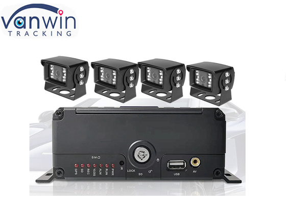 4 canali HDD dvr mobile Live Video Streaming Sistema di monitoraggio del veicolo