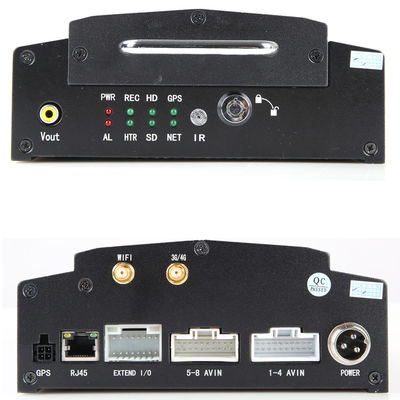 8 canali DVR mobile con 3G 4G GPS e 2TB HDD Supporto per il monitoraggio CCTV del veicolo