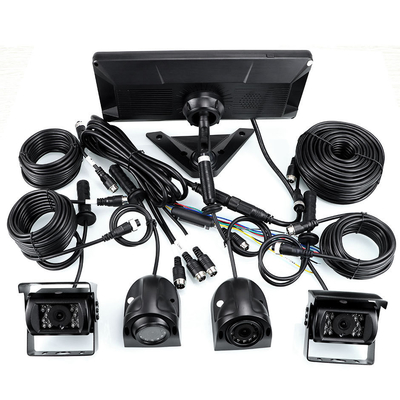Sistema di rilevamento automatico per auto BSD Alarme 360° 4CH 10,36 pollici Monitor con registratore per camion