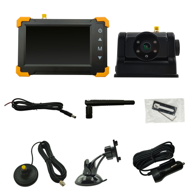 2.4G 5 Inch Wireless Monitor Camera Trailer Mini Car LCD Meter Monitor Kit, Batteria integrata