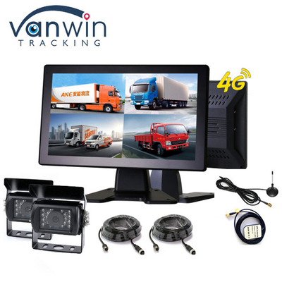 10.1 pollice touch screen 4G Auto Bus Truck AHD Monitor System Telecamera CCTV 720P Notte 4CH