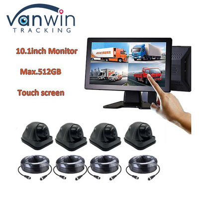 10.1 pollice touch screen 4G Auto Bus Truck AHD Monitor System Telecamera CCTV 720P Notte 4CH