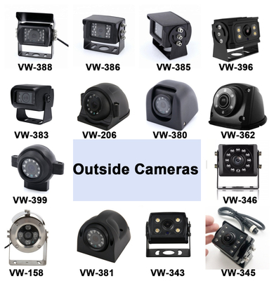 7 pollici schermo LCD AHD 4-canale quad SD Card AHD veicolo LCD monitor auto con telecamere 1080P