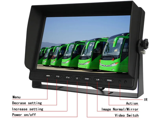 10.1 pollici Monitor VGA per auto 1024X600IPS Display Screen CCTV Con ingresso VGA e AV Per MDVR / PC Computer