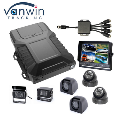 4G Mobile NVR 1080P AHD Car DVR 8CH HDD+SD Card WIFI GPS con telecamere IP