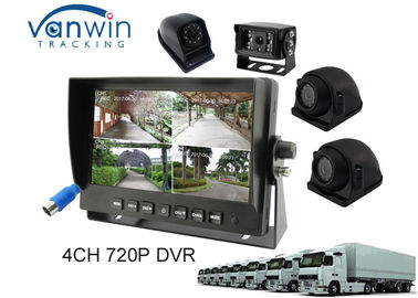 7&quot; registrazione delle macchine fotografiche HDD di sostegno 4PCS 720P del monitor dell'automobile del quadrato AHD DVR TFT