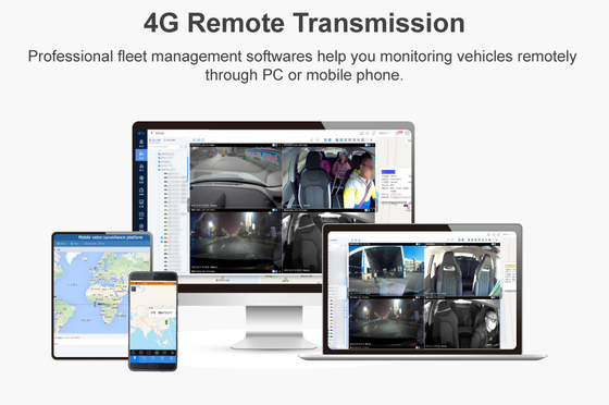 2CH Free Platform Dash Cam DVR Movil 4G GPS MDVR con angolo verticale di 180 gradi
