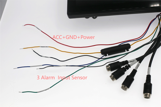 4G Car Mounted SD Card Recording All-in-One Machine con monitoraggio a 4 canali e posizionamento GPS