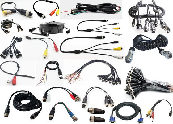 DVR accessori Cavi di estensione per l'aviazione 5M Maschio a femmina Cavo per fotocamera di backup a 4 pin