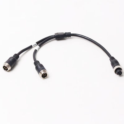 Cable di adattamento per l'aviazione da 6 pin femmina a doppio 4P maschio per il sistema di sicurezza del veicolo