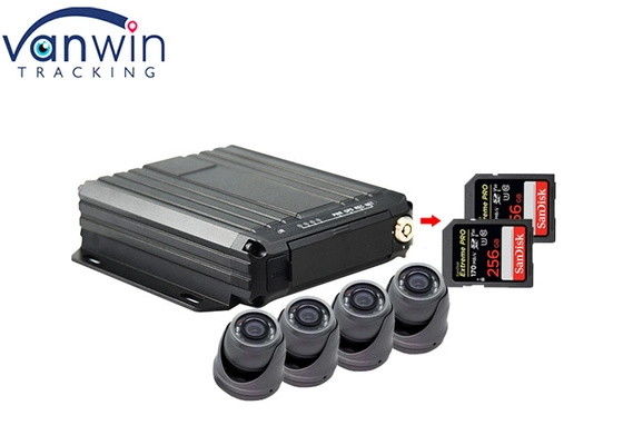 4G Video Online Tracking GPS Mobile DVR 1080p Sd Card 4 Canale Sim Card GPS Veicolo Camera CCTV