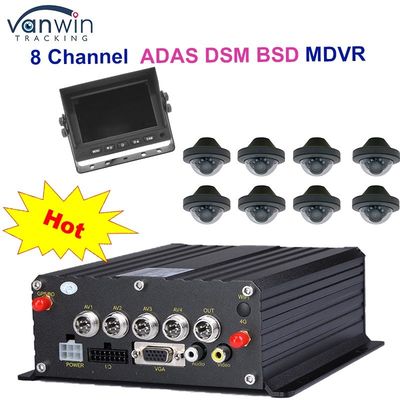 1080P H265 DUAL SD Card 8 Channel Mobile DVR con HDD Max 2TB per taxi e furgoni