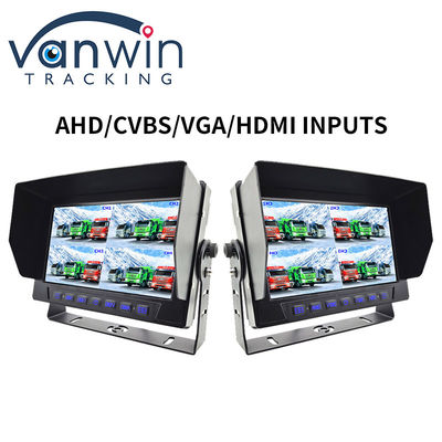 IP69K 7 / 10.1 pollici Acquaproof AHD Quad TFT Car Monitor Display Per Veicoli Universali