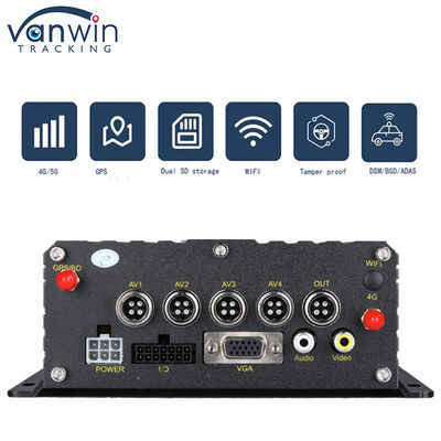 4G GPS WIFI Dual SD Card 4 Canale MDVR 1080P HDD AI DVR per Autobus