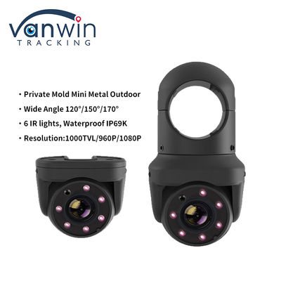 Mini AHD 6 luci IR IP69K Fotocamera a cupola impermeabile per autocarri con controllo notturno