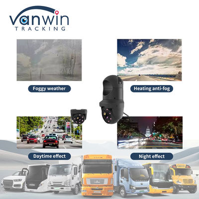 Mini AHD 6 luci IR IP69K Fotocamera a cupola impermeabile per autocarri con controllo notturno