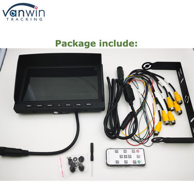 7 pollici in tempo reale GPS 4G AHD 4CH Monitor TFT Car Monitor Display per Auto Bus Truck