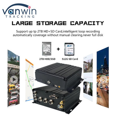 8 canale 1080P AHD DVR mobile veicolo CCTV MDVR 2TB HDD per camion taxi autobus