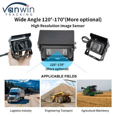 Telecamera di sorveglianza auto ad angolo ampio IP68 1080P AHD per autobus, camion, rimorchio, furgone, veicolo