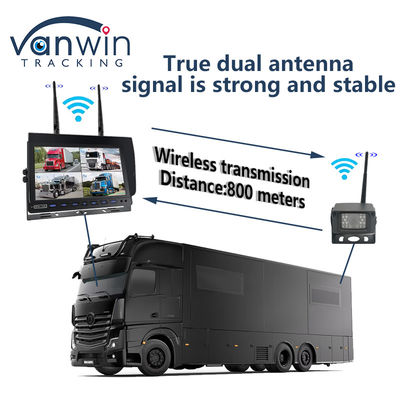 Sistema di telecamere digitali senza fili AHD da 7 pollici per autocarri