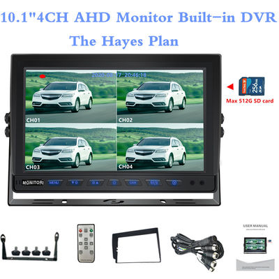 10.1 pollici AHD Quadripation Monitor Monitor di bordo