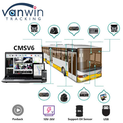 4CH Dual SD Card GPS MDVR Camera con 4G WiFi Mobile DVR Sistema di sicurezza del bus scolastico