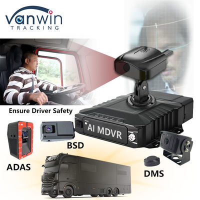 H.265 8CH HDD DVR mobile Guida avanzata DSM ADAS BSD AI Sistema di monitoraggio del sensore pedonale