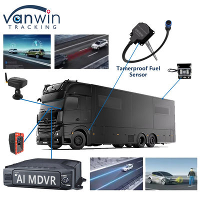 H.265 8CH HDD DVR mobile Guida avanzata DSM ADAS BSD AI Sistema di monitoraggio del sensore pedonale