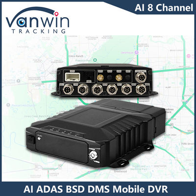 H.265 8CH HDD DVR mobile Guida avanzata DSM ADAS BSD AI Sistema di monitoraggio del sensore pedonale