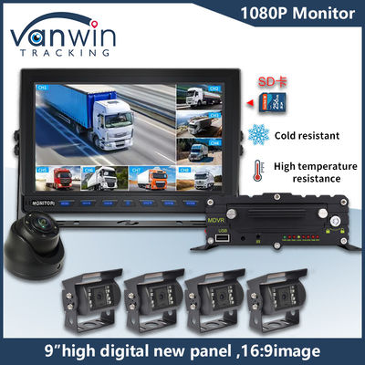 9 pollici 8 canali AHD Monitor Video 1080P Car LCD IPS Monitor per Bus Truck Trailer
