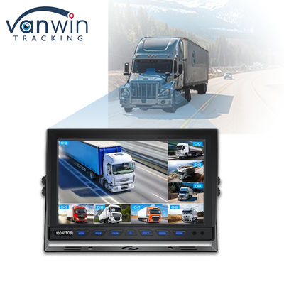 9 pollici 8 canali AHD Monitor Video 1080P Car LCD IPS Monitor per Bus Truck Trailer