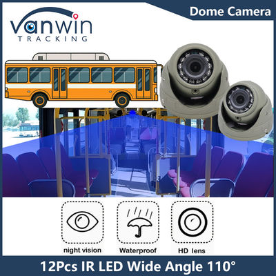 Fotocamera montata sul veicolo Full HD 1080P Visione notturna con obiettivo da 2,8 mm Fotocamera a cupola ad angolo largo