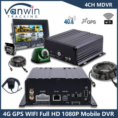 4CH GPS 4G WiFi Mobile DVR Full HD 1080P Auto Camera HDD Mdvr Per Autobus Van Veicolo